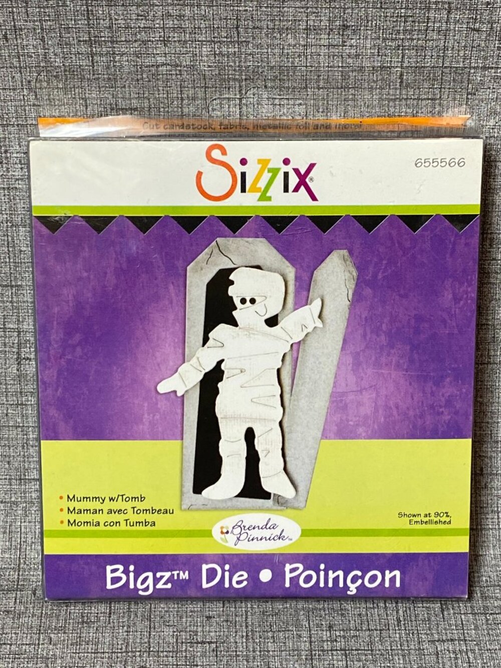 NEW Sizzix Bigz Mummy with Tomb Die 655566 - NIB unopened RETIRED Halloween